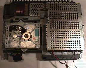 Ansicht des Chassis von oben